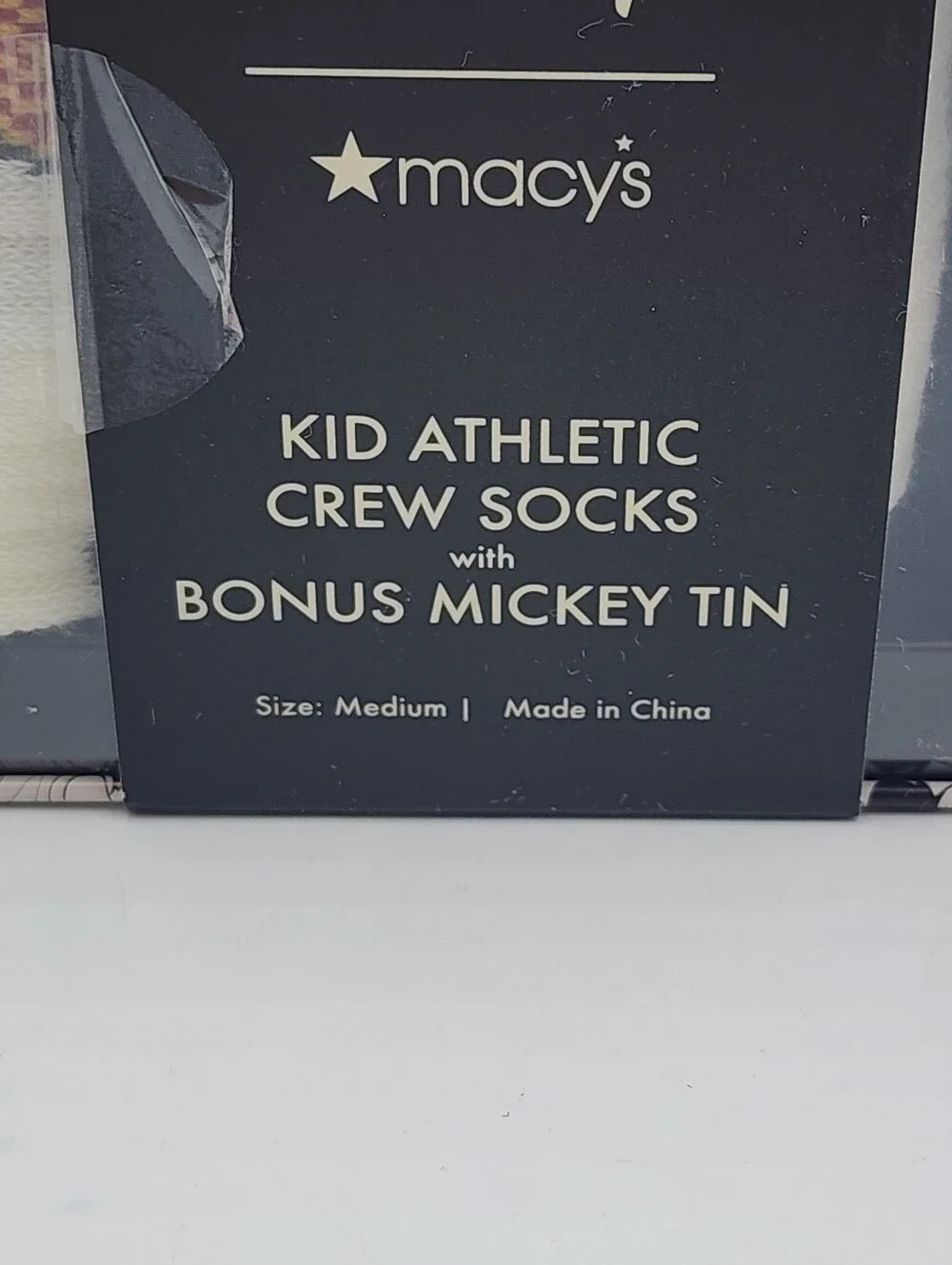 DISNEY MICKEY MOUSE & FRIENDS VARSITY SOCKS 3-PACK GIFT SET KIDS SIZE MEDIUM NEW
